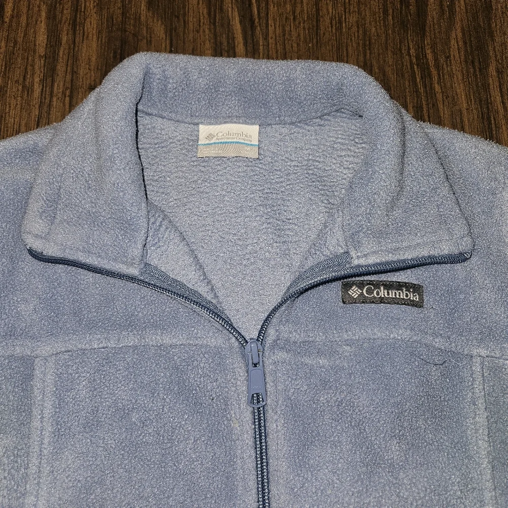 Columbia Kids Blue Fleece Jacket Sz M 10-12